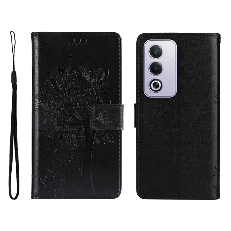 KT Imprinting Flower Series-3 For Xiaomi Redmi K70 Ultra Case Cat Tree Pattern Flip Leather Phone Cover