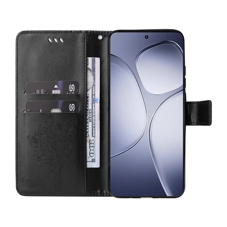 KT Imprinting Flower Series-3 For Xiaomi Redmi K70 Ultra Case Cat Tree Pattern Flip Leather Phone Cover