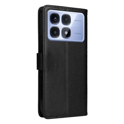 KT Imprinting Flower Series-3 For Xiaomi Redmi K70 Ultra Case Cat Tree Pattern Flip Leather Phone Cover