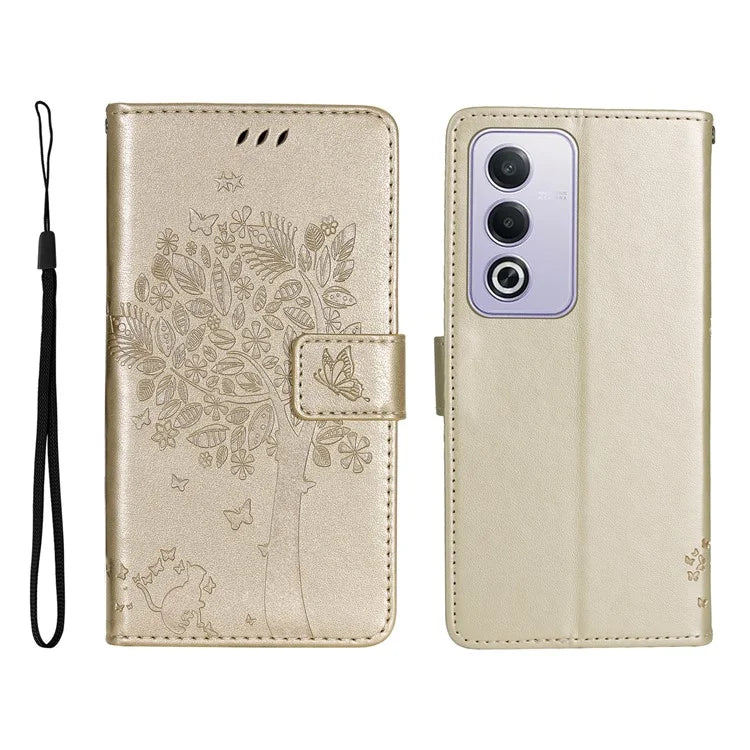 KT Imprinting Flower Series-3 For Xiaomi Redmi K70 Ultra Case Cat Tree Pattern Flip Leather Phone Cover