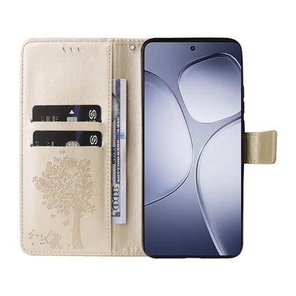 KT Imprinting Flower Series-3 For Xiaomi Redmi K70 Ultra Case Cat Tree Pattern Flip Leather Phone Cover