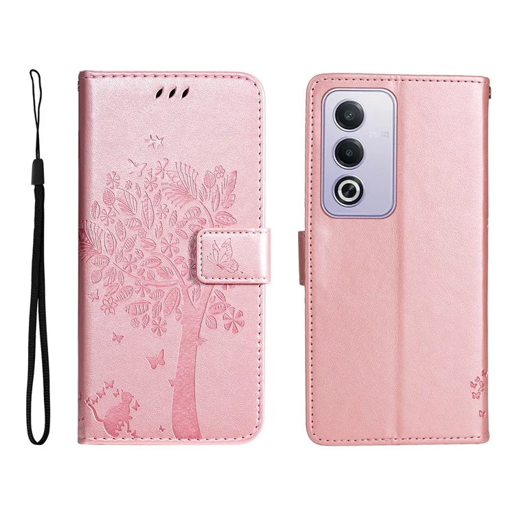 KT Imprinting Flower Series-3 For Xiaomi Redmi K70 Ultra Case Cat Tree Pattern Flip Leather Phone Cover