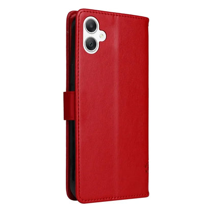 KT Imprinting Flower Series-3 For Samsung Galaxy A06 Case Cat Tree Pattern Flip Leather Phone Cover