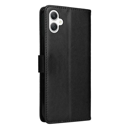 KT Imprinting Flower Series-3 For Samsung Galaxy A06 Case Cat Tree Pattern Flip Leather Phone Cover