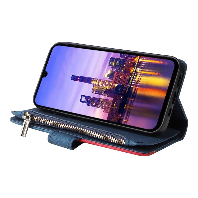 KT Multi-Function Series-5 For Samsung Galaxy A16 5G Case Zipper Wallet Leather Phone Cover Stand