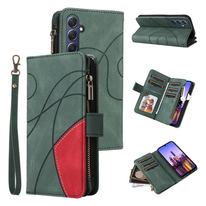 KT Multi-Function Series-5 For Samsung Galaxy A16 5G Case Zipper Wallet Leather Phone Cover Stand