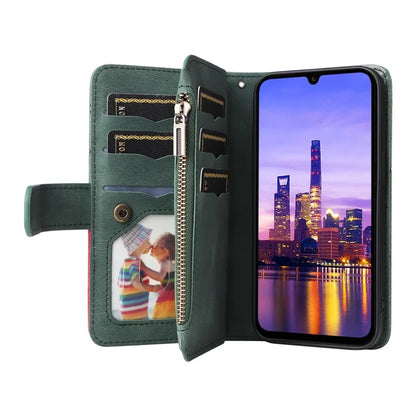 KT Multi-Function Series-5 For Samsung Galaxy A16 5G Case Zipper Wallet Leather Phone Cover Stand