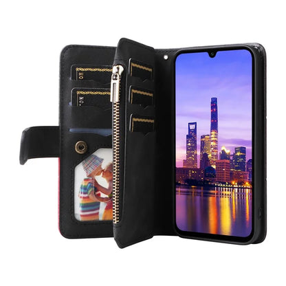 KT Multi-Function Series-5 For Samsung Galaxy A16 5G Case Zipper Wallet Leather Phone Cover Stand