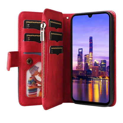 KT Multi-Function Series-5 For Samsung Galaxy A16 5G Case Zipper Wallet Leather Phone Cover Stand