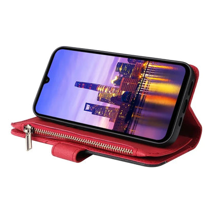KT Multi-Function Series-5 For Samsung Galaxy A16 5G Case Zipper Wallet Leather Phone Cover Stand