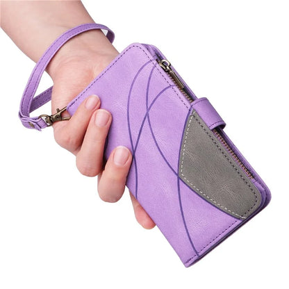 KT Multi-Function Series-5 For Samsung Galaxy A16 5G Case Zipper Wallet Leather Phone Cover Stand