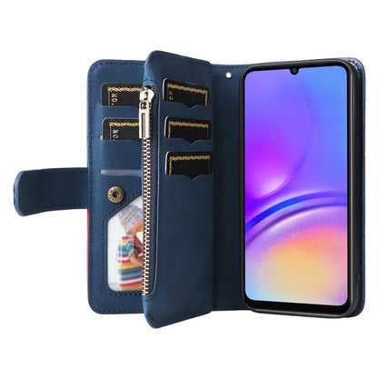 KT Multi-Function Series-5 For Samsung Galaxy A06 Case Zipper Wallet Leather Phone Cover Stand