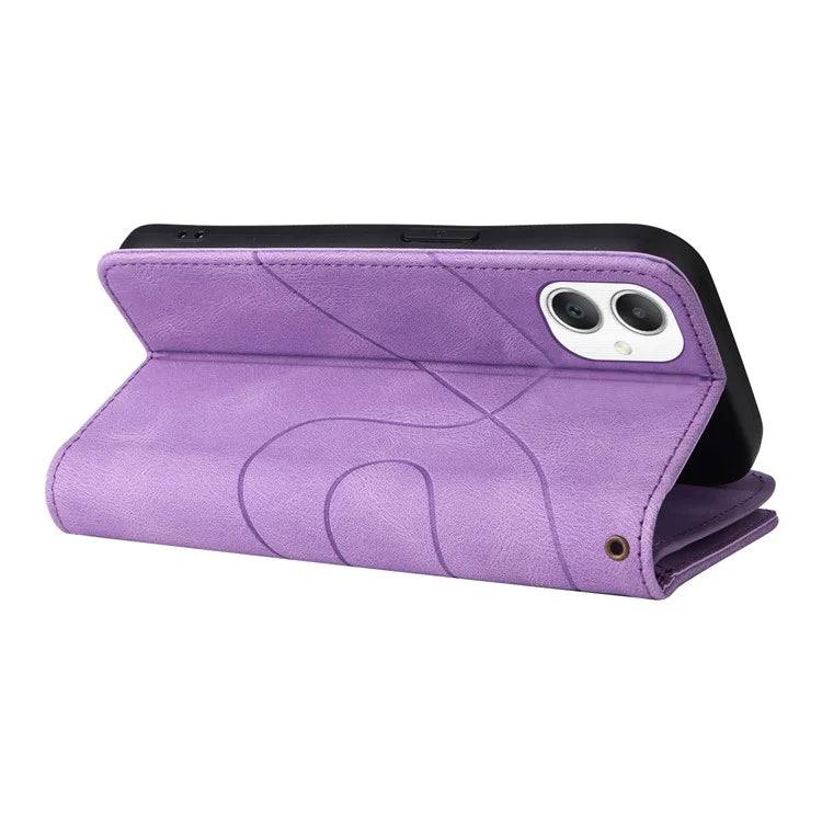 KT Multi-Function Series-5 For Samsung Galaxy A06 Case Zipper Wallet Leather Phone Cover Stand