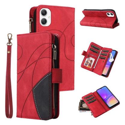 KT Multi-Function Series-5 For Samsung Galaxy A06 Case Zipper Wallet Leather Phone Cover Stand