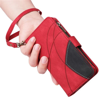 KT Multi-Function Series-5 For Samsung Galaxy A06 Case Zipper Wallet Leather Phone Cover Stand