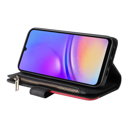 KT Multi-Function Series-5 For Samsung Galaxy A06 Case Zipper Wallet Leather Phone Cover Stand