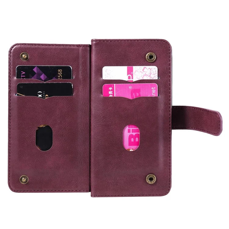 KT Multi-Functional Series-1 For Samsung Galaxy A16 5G Case 10 Card Holder Leather Phone Cover Stand