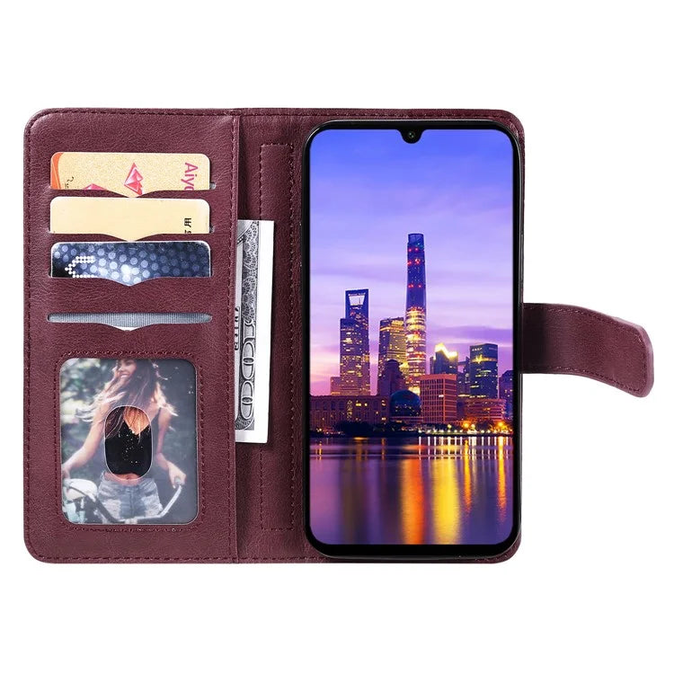 KT Multi-Functional Series-1 For Samsung Galaxy A16 5G Case 10 Card Holder Leather Phone Cover Stand