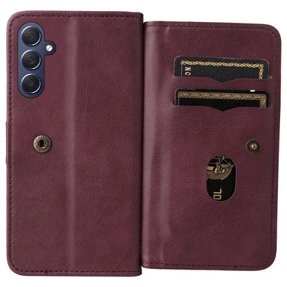 KT Multi-Functional Series-1 For Samsung Galaxy A16 5G Case 10 Card Holder Leather Phone Cover Stand