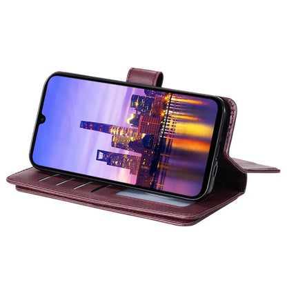 KT Multi-Functional Series-1 For Samsung Galaxy A16 5G Case 10 Card Holder Leather Phone Cover Stand