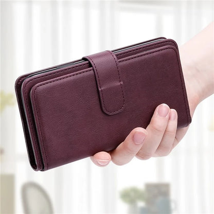 KT Multi-Functional Series-1 For Samsung Galaxy A16 5G Case 10 Card Holder Leather Phone Cover Stand