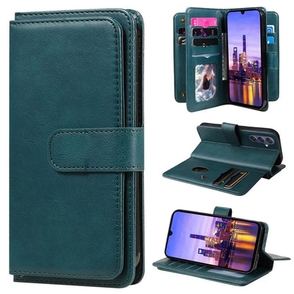 KT Multi-Functional Series-1 For Samsung Galaxy A16 5G Case 10 Card Holder Leather Phone Cover Stand