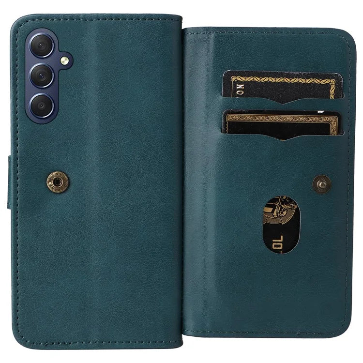 KT Multi-Functional Series-1 For Samsung Galaxy A16 5G Case 10 Card Holder Leather Phone Cover Stand