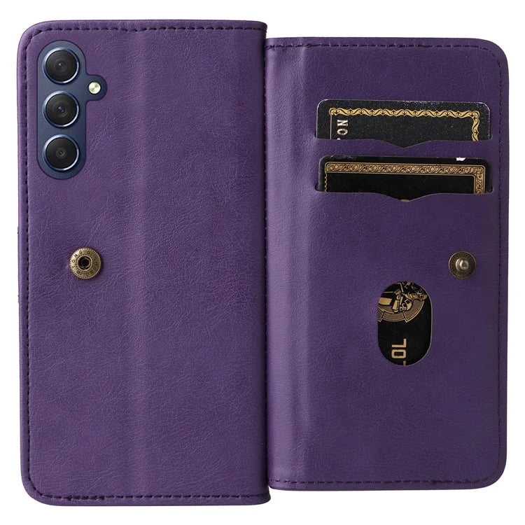 KT Multi-Functional Series-1 For Samsung Galaxy A16 5G Case 10 Card Holder Leather Phone Cover Stand