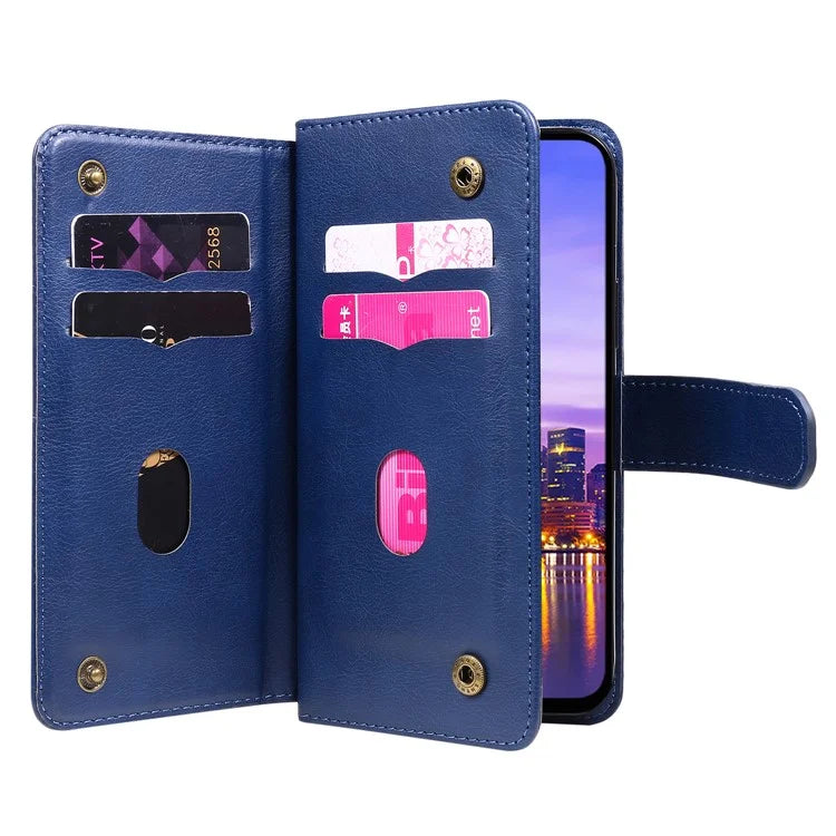 KT Multi-Functional Series-1 For Samsung Galaxy A16 5G Case 10 Card Holder Leather Phone Cover Stand