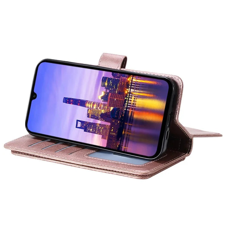 KT Multi-Functional Series-1 For Samsung Galaxy A16 5G Case 10 Card Holder Leather Phone Cover Stand