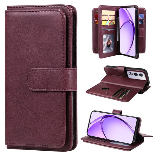 KT Multi-Functional Series-1 For Oppo A3 Pro (Global) 5G  /  A3 Pro (India) 5G Case 10 Card Holder Leather Phone Cover Stand