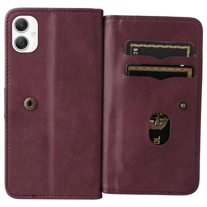 KT Multi-Functional Series-1 For Samsung Galaxy A06 Case 10 Card Holder Leather Phone Cover Stand