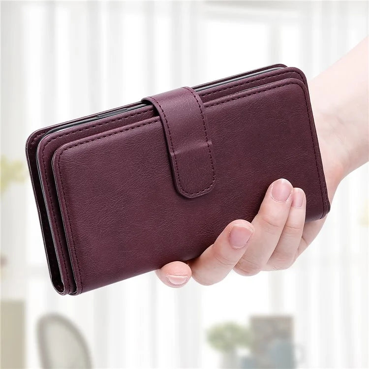KT Multi-Functional Series-1 For Samsung Galaxy A06 Case 10 Card Holder Leather Phone Cover Stand