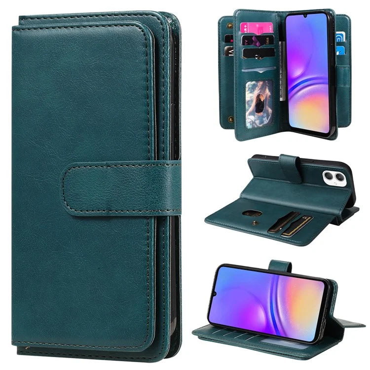 KT Multi-Functional Series-1 For Samsung Galaxy A06 Case 10 Card Holder Leather Phone Cover Stand