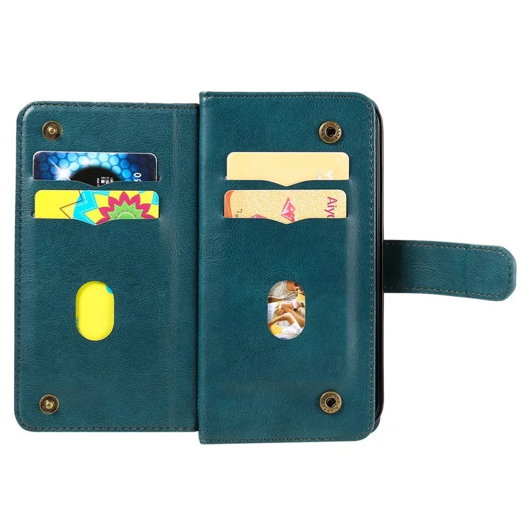 KT Multi-Functional Series-1 For Samsung Galaxy A06 Case 10 Card Holder Leather Phone Cover Stand