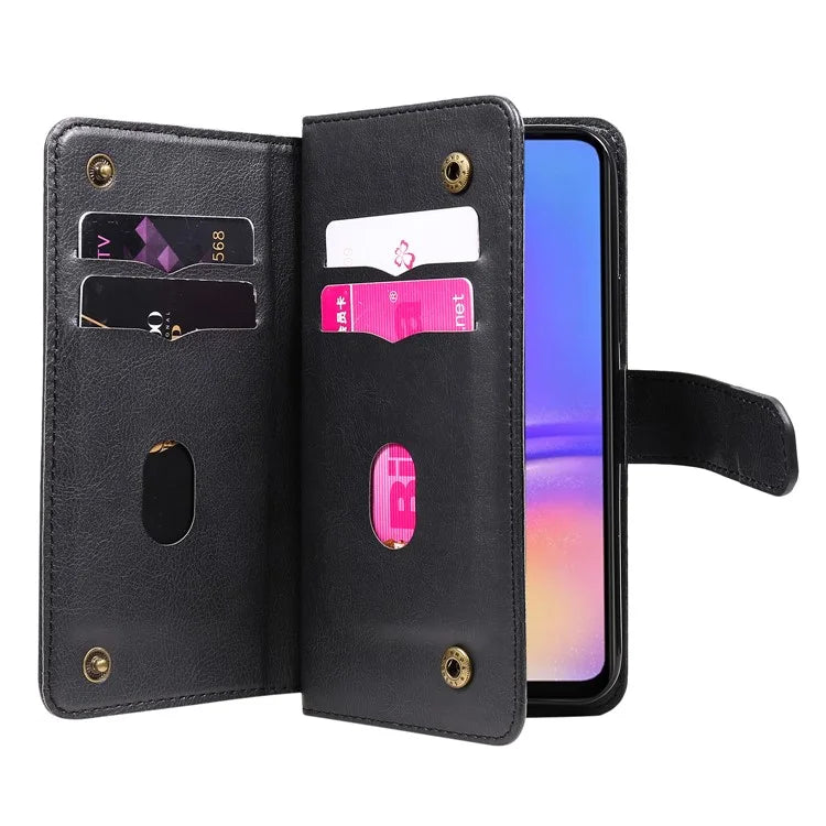 KT Multi-Functional Series-1 For Samsung Galaxy A06 Case 10 Card Holder Leather Phone Cover Stand