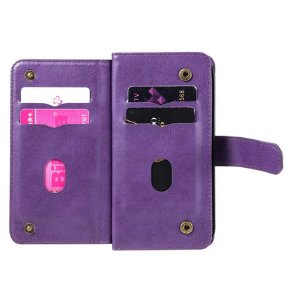KT Multi-Functional Series-1 For Samsung Galaxy A06 Case 10 Card Holder Leather Phone Cover Stand