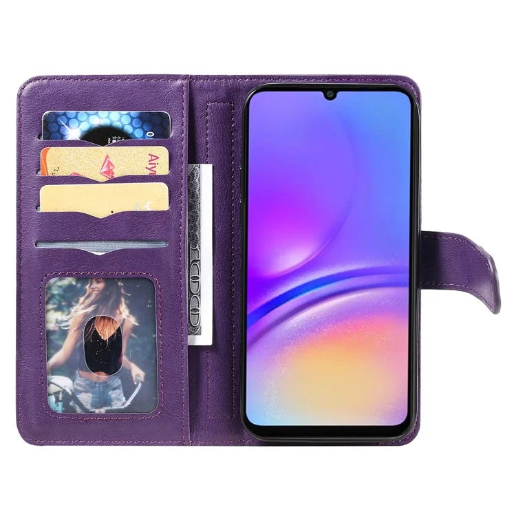 KT Multi-Functional Series-1 For Samsung Galaxy A06 Case 10 Card Holder Leather Phone Cover Stand