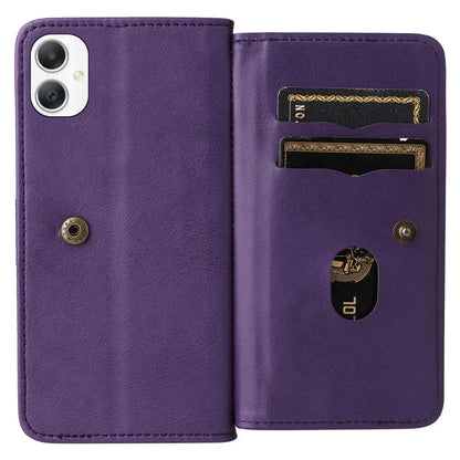 KT Multi-Functional Series-1 For Samsung Galaxy A06 Case 10 Card Holder Leather Phone Cover Stand