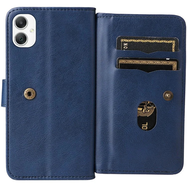 KT Multi-Functional Series-1 For Samsung Galaxy A06 Case 10 Card Holder Leather Phone Cover Stand