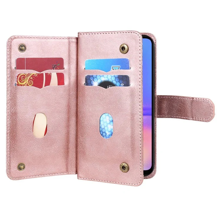 KT Multi-Functional Series-1 For Samsung Galaxy A06 Case 10 Card Holder Leather Phone Cover Stand