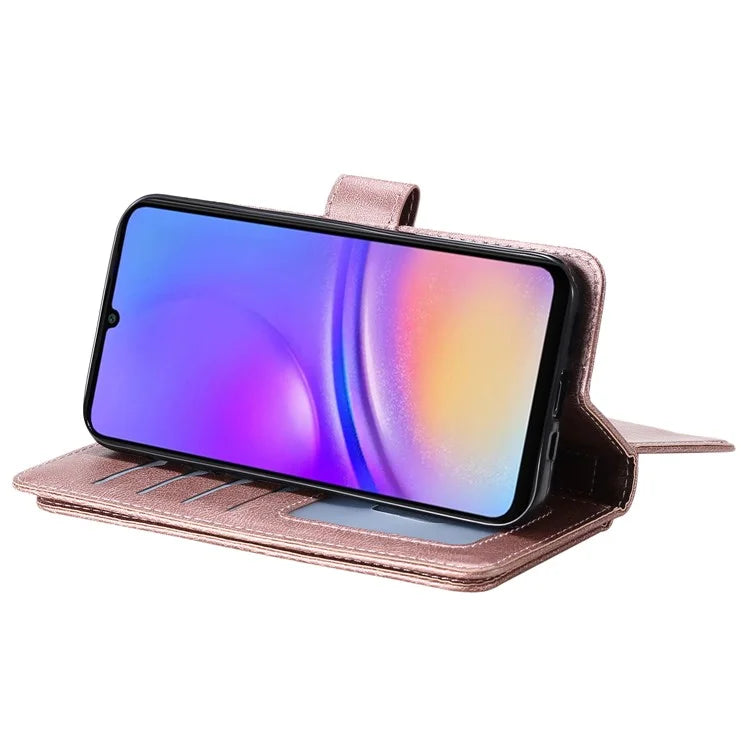 KT Multi-Functional Series-1 For Samsung Galaxy A06 Case 10 Card Holder Leather Phone Cover Stand