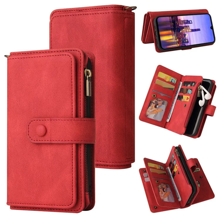 KT Multi-Functional Series-2 For Samsung Galaxy A16 5G Phone Case Zipper Wallet Leather Stand Cover