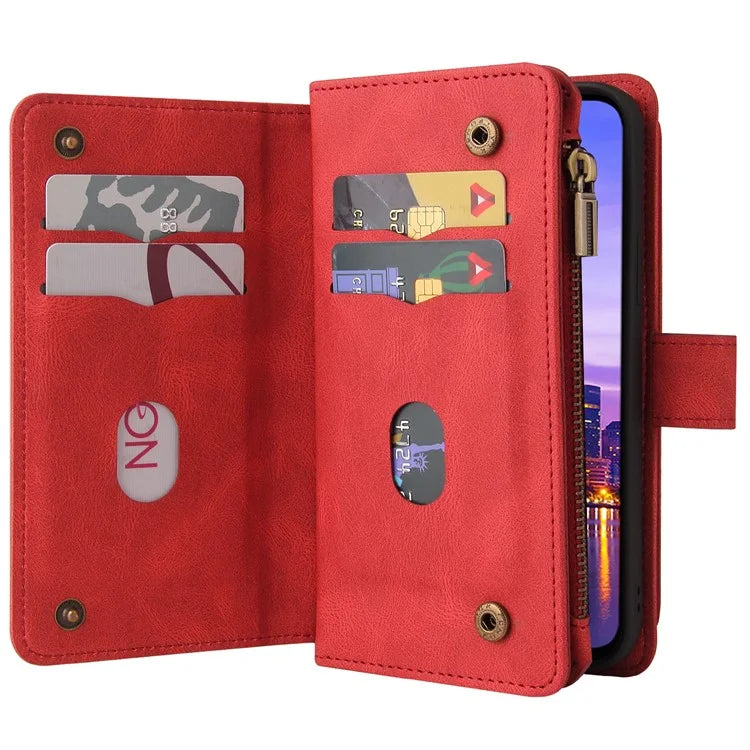 KT Multi-Functional Series-2 For Samsung Galaxy A16 5G Phone Case Zipper Wallet Leather Stand Cover