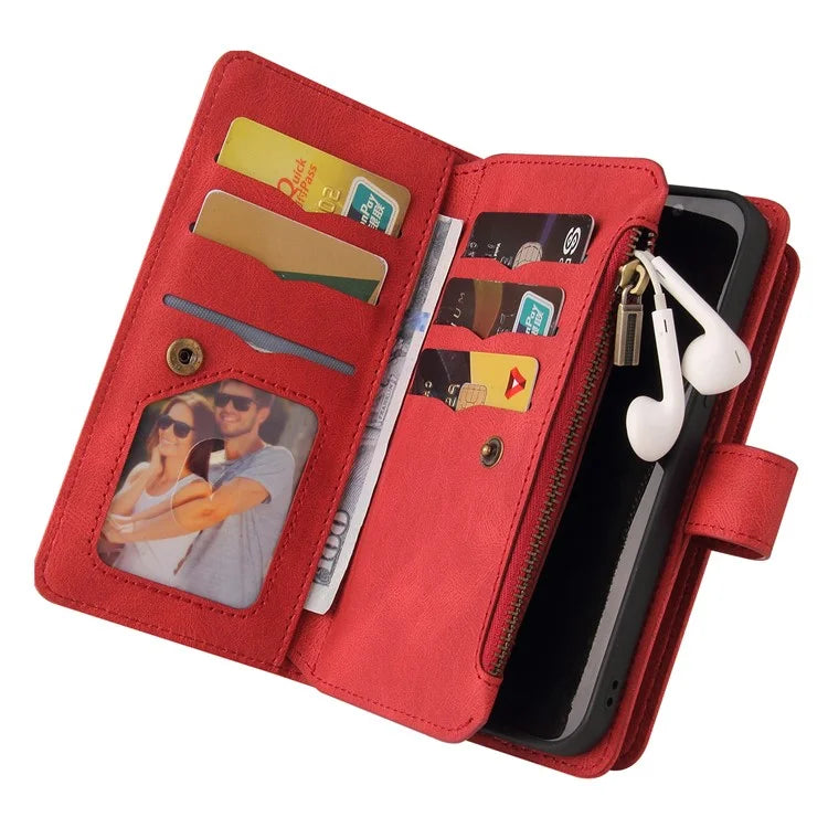 KT Multi-Functional Series-2 For Samsung Galaxy A16 5G Phone Case Zipper Wallet Leather Stand Cover