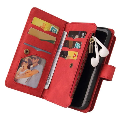 KT Multi-Functional Series-2 For Samsung Galaxy A16 5G Phone Case Zipper Wallet Leather Stand Cover