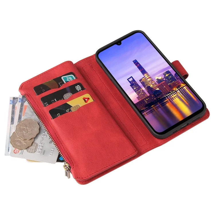 KT Multi-Functional Series-2 For Samsung Galaxy A16 5G Phone Case Zipper Wallet Leather Stand Cover