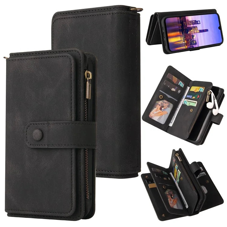 KT Multi-Functional Series-2 For Samsung Galaxy A16 5G Phone Case Zipper Wallet Leather Stand Cover