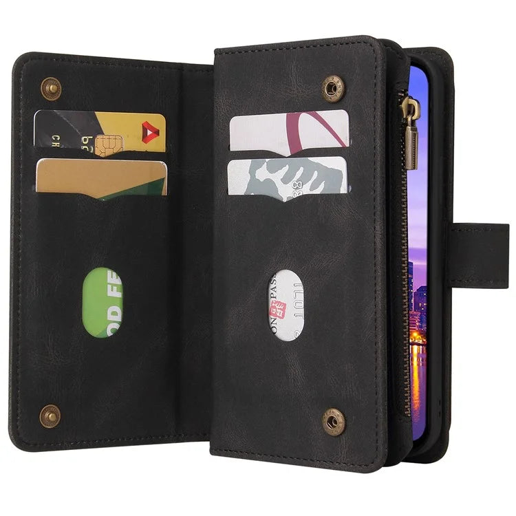 KT Multi-Functional Series-2 For Samsung Galaxy A16 5G Phone Case Zipper Wallet Leather Stand Cover