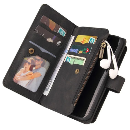 KT Multi-Functional Series-2 For Samsung Galaxy A16 5G Phone Case Zipper Wallet Leather Stand Cover